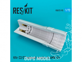 ResKit kit d'amelioration Avion RSU72-0095 Tuyère pour Kfir C2 / C7 pour set AMK 1/72