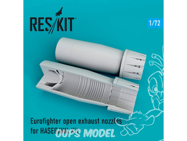 ResKit kit d'amelioration Avion RSU72-0106 Tuyère ouvertes Eurofighter pour kit HASEGAWA 1/72