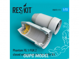 ResKit kit d'amelioration Avion RSU72-0111 Tuyère fermées Phantom FG.1 / FGR.2 pour kit Airfix 1/72