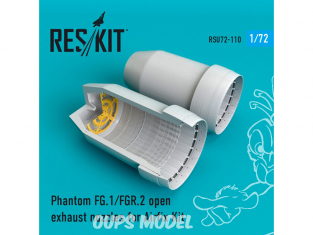 ResKit kit d'amelioration Avion RSU72-0110 Tuyère ouvertes Phantom FG.1 / FGR.2 pour kit Airfix 1/72