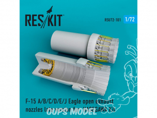 ResKit kit d'amelioration Avion RSU72-0101 Tuyère ouverte Eagle F-15 (A / B / C / D / E / J) pour kit HASEGAWA 1/72