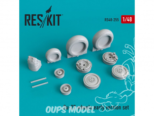 ResKit kit d'amelioration Avion RS48-0255 Ensemble de roues Su-27 1/48