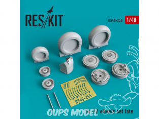 ResKit kit d'amelioration Avion RS48-0256 Jeu de roues Su-27 version tardive 1/48