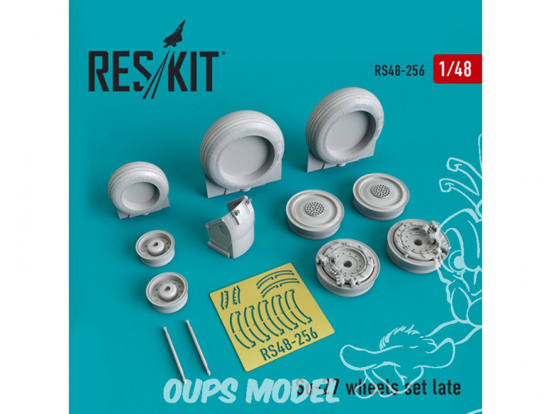 ResKit kit d'amelioration Avion RS48-0256 Jeu de roues Su-27 version tardive 1/48