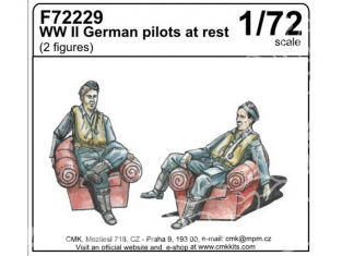 CMK figurine 72229 Pilotes Allemand au repos WWII 1/72