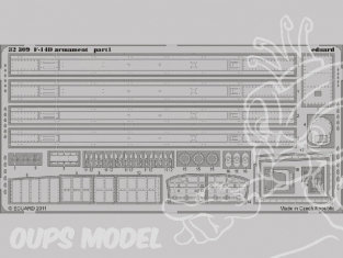 EDUARD photodecoupe 32309 Armement F-14D 1/32