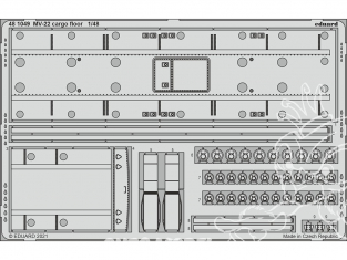 EDUARD photodecoupe avion 481049 Plancher cargo MV-22 Hobby Boss 1/48