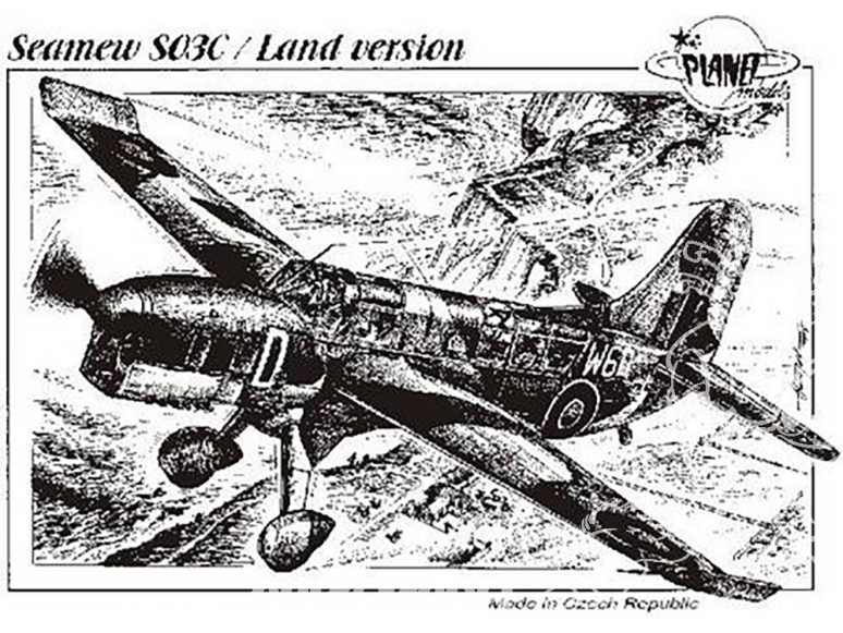 Planet Model PLT069 Seamew SO3C (land version) full resine kit 1/48