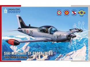 Special Hobby maquette avion 72433 SIAI-Marchetti SF-260EA / D / EU Type à Verrière tardif à renflement 1/72