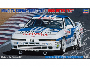 Hasegawa maquette voiture 21142 Minolta Supra Turbo A70 1988 Inter TEC 1/24