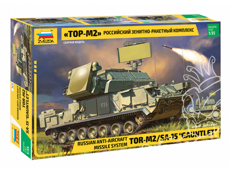 Zvezda maquette militaire 3633 Système de missile anti-aérien russe "TOR-M2" 1/35