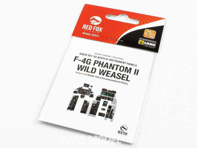 Red Fox Studion Tableaux de bord 3D avion RFQS-32013 F-4G Phantom II Wild Weasel Revell 1/32