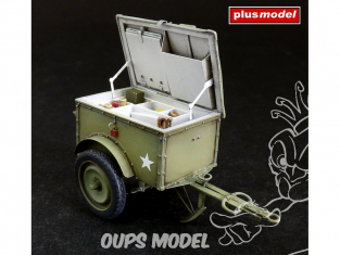 Plus Model 538 États-Unis Remorque de téléphone K-38 en resine 1/35