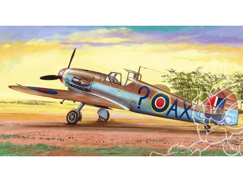 AZ Model Kit avion AZ7587 Bf 109F-4 Fridrich capturé 1/72