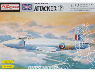 AZ Model Kit avion AZ7327 Supermarine Attacker prototype 1/72