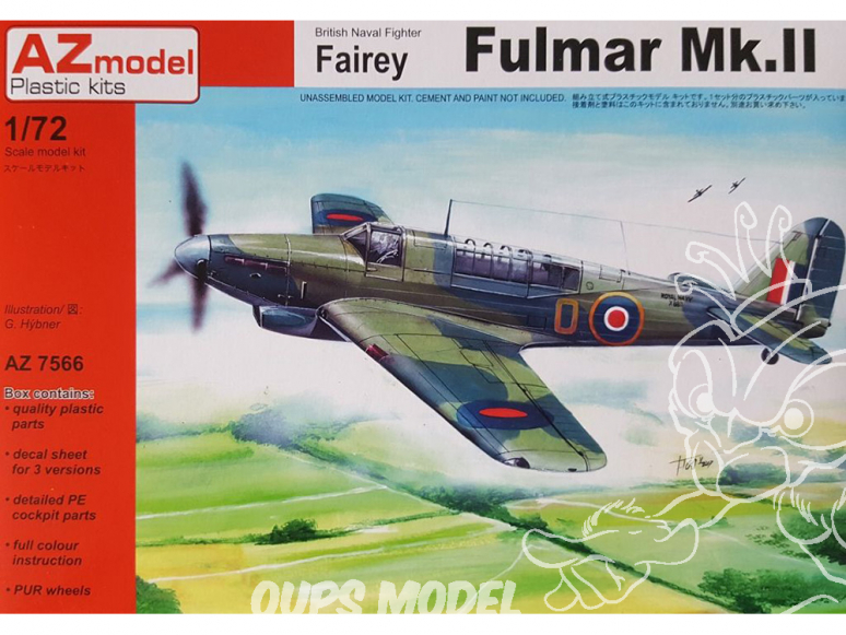 AZ Model Kit avion AZ7566 Fairey Fulmar Mk.II 1/72