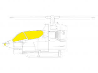 Eduard Express Mask JX280 AH-1G TFace Icm 1/32