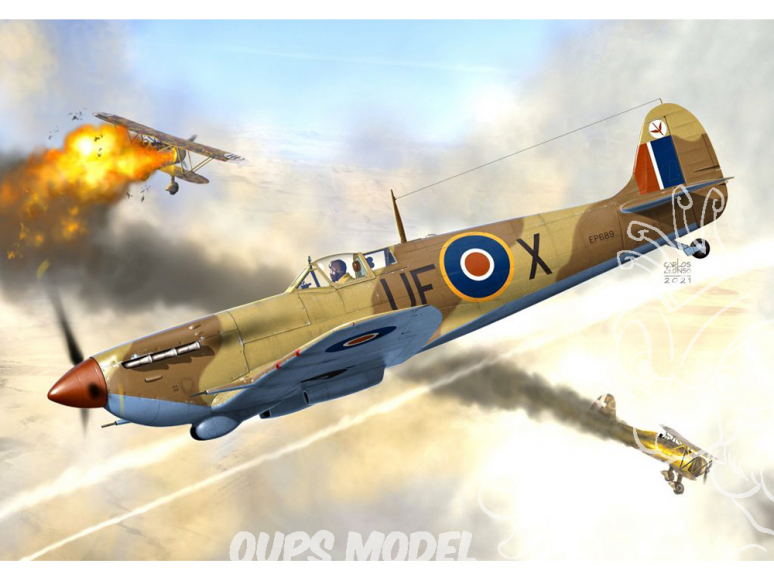 KP Model kit avion KPM0257 Supermarine Spitfire Mk.VB Aboukir 1/72