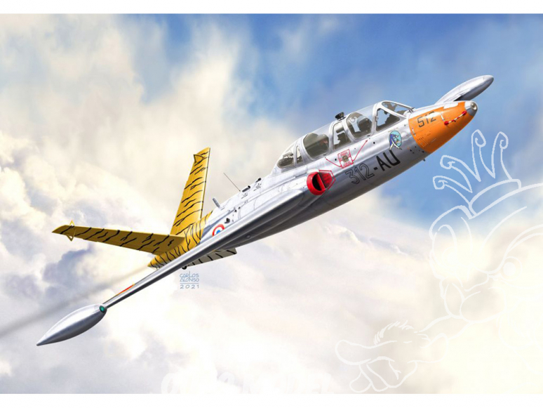 KP Model kit avion KPM0242 Fouga CM-170 Magister Au-delà de l'Europe 1/72