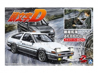 Aoshima maquette voiture 59548 Toyota AE86 Trueno Initial D 1/24