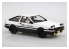 Aoshima maquette voiture 59548 Toyota AE86 Trueno Initial D 1/24