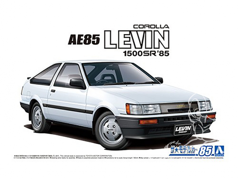 Aoshima maquette voiture 59685 Toyota Corolla Levin 1500SR AE85 1985 1/24