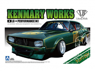 Aoshima maquette voiture 59210 Nissan Skyline KEN&MARY 2Dr Shodai Liberty Walk 1/24