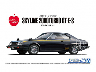 Aoshima maquette voiture 61084 Nissan Skyline Japane HT2000 GT-E S Turbo KHGC211 1981 1/24