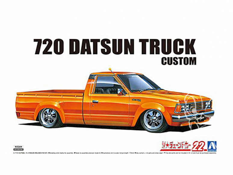 Aoshima maquette voiture 58404 Datsun Truck Custom 720 1982 1/24