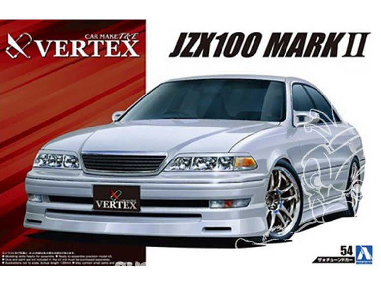 Aoshima maquette voiture 55762 Toyota JZX100 Mark II Vertex 1998 1/24