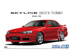 Aoshima maquette voiture 57506 Nissan Skyline 25GT-X Turbo ER34 1998 1/24