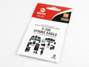 Red Fox Studio Tableaux de bord 3D avion RFQS-32032 F-15E Strike Eagle Tamiya 1/32