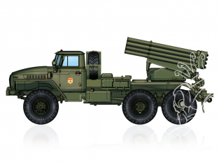 Hobby Boss maquette militaire 82931 Lance-roquettes multiple russe BM-21 "Hail" 122mm 1/72