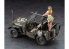 Hasegawa maquette voiture 52283 Jeep 1/4 tonne (équipé d&#039;une mitrailleuse M2 de calibre 50) avec figurine Blonde Girls 1/24