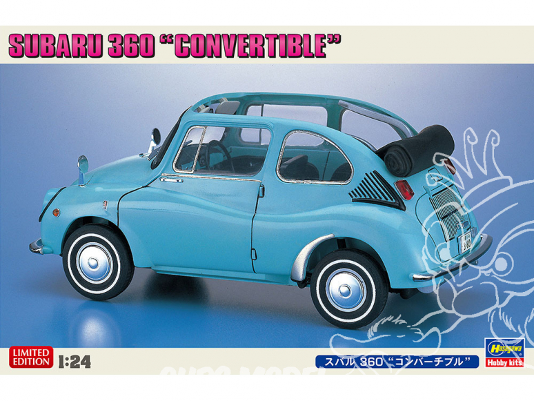 Hasegawa maquette voiture 20494 Subaru 360 Convertible 1/24