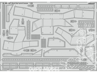 Eduard photodecoupe militaire 36469 Caisses tourelle IDF Shot Kal Amusing Hobby 1/35