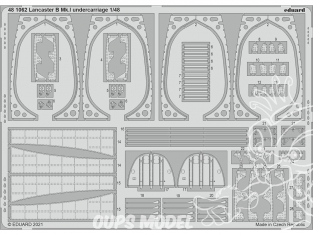 EDUARD photodecoupe avion 481062 Undercarriage Lancaster B Mk.I Hk Models 1/48