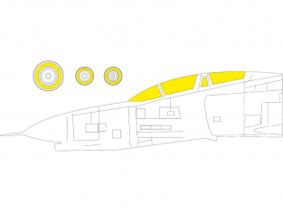 Eduard Express Mask EX803 F-4B Phantom TFace Tamiya 1/48