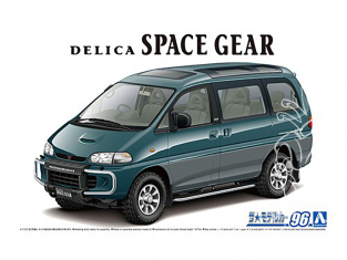 Aoshima maquette voiture 61404 Mitsubishi Delica PE8W 1996 1/24