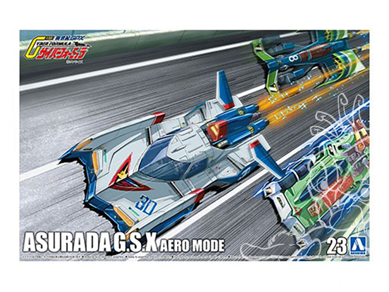 Aoshima maquette voiture 56066 Asurada G.S.X. Aero Mode Cyber Formula 1/24