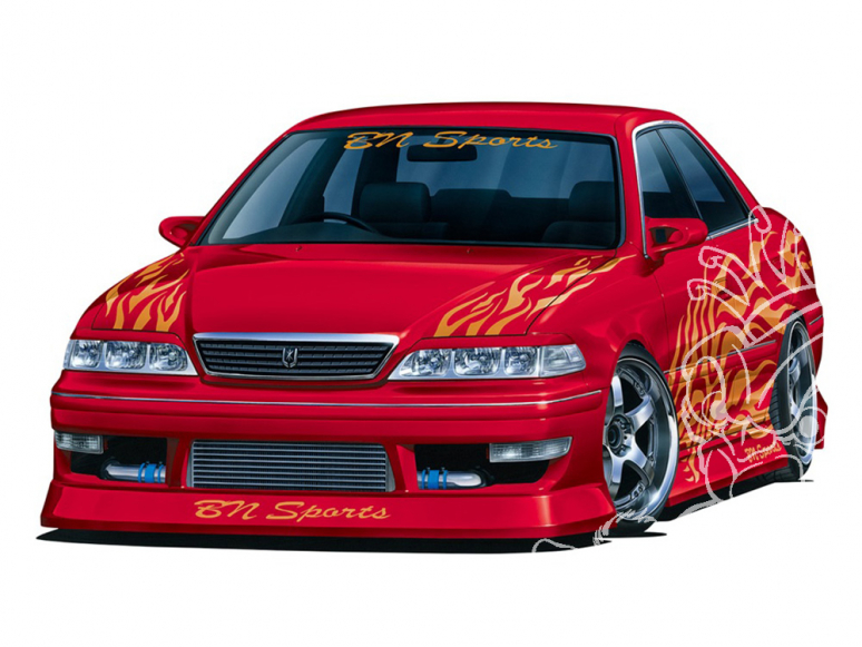 Aoshima maquette voiture 61329 BN Sports Toyota Chaser JZX100 Mark II 1998 1/24