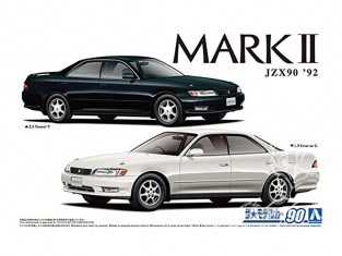 Aoshima maquette voiture 61466 Toyota Mark II JZX90 Grande / Tourer 1992 1/24