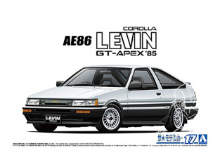 Aoshima maquette voiture 61923 Toyota Corolla Levin AE86 GT-APEX 1985 1/24