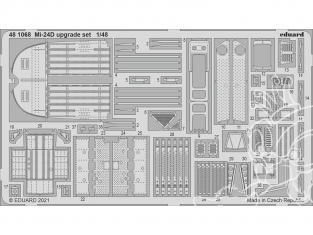 EDUARD photodecoupe hélicoptère 481068 Set amélioration Mi-24D Eduard 1/48