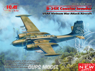 Icm maquette avion 48279 B-26K Counter Invader USAF Vietnam War Attack Aircraft 1/48