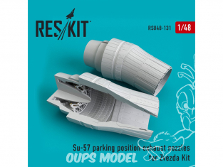 ResKit kit d'amelioration Avion RSU48-0131 Tuyère position de stationnement Su-57 pour kit Zvezda 1/48