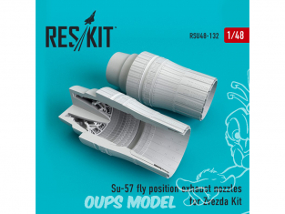 ResKit kit d'amelioration Avion RSU48-0132 Tuyère position position de vol Su-57 pour kit Zvezda 1/48