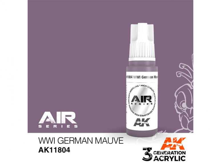 Ak interactive peinture acrylique 3G AK11804 Mauve Allemand WWI 17ml AIR