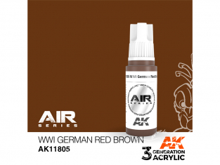 Ak interactive peinture acrylique 3G AK11805 Brun rouge Allemand WWI 17ml AIR