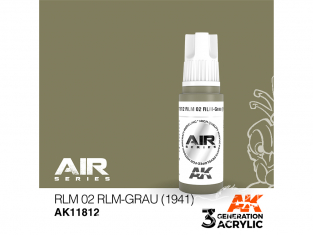 Ak interactive peinture acrylique 3G AK11812 RLM02 RLM-GRAU 1941 17ml AIR